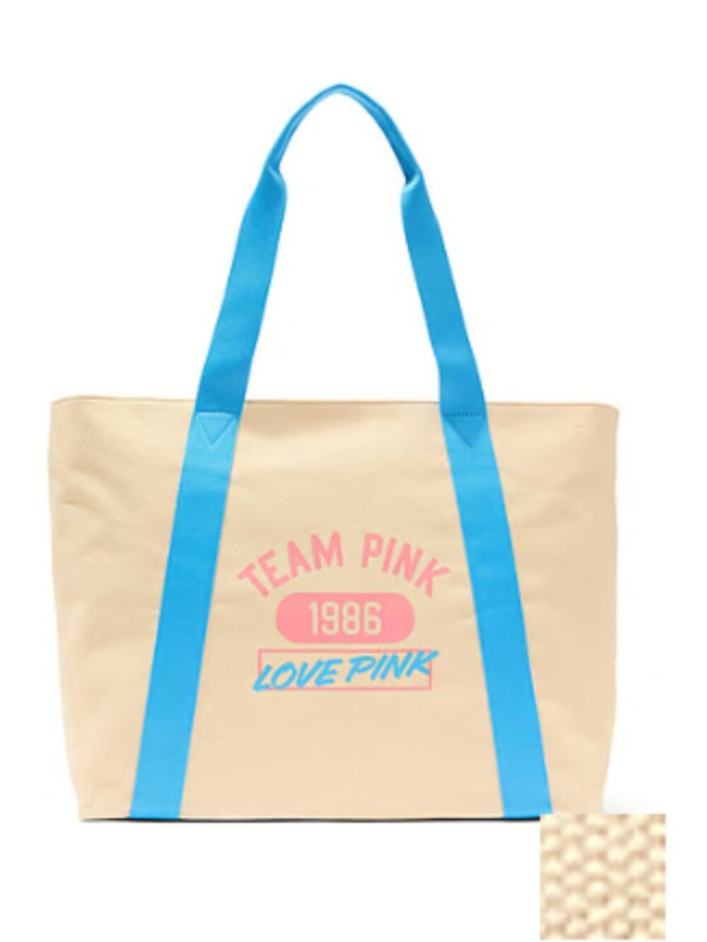 Victoria's Secret PINK Team 1986 Canvas Tote Bag Summer 2026 BNWT